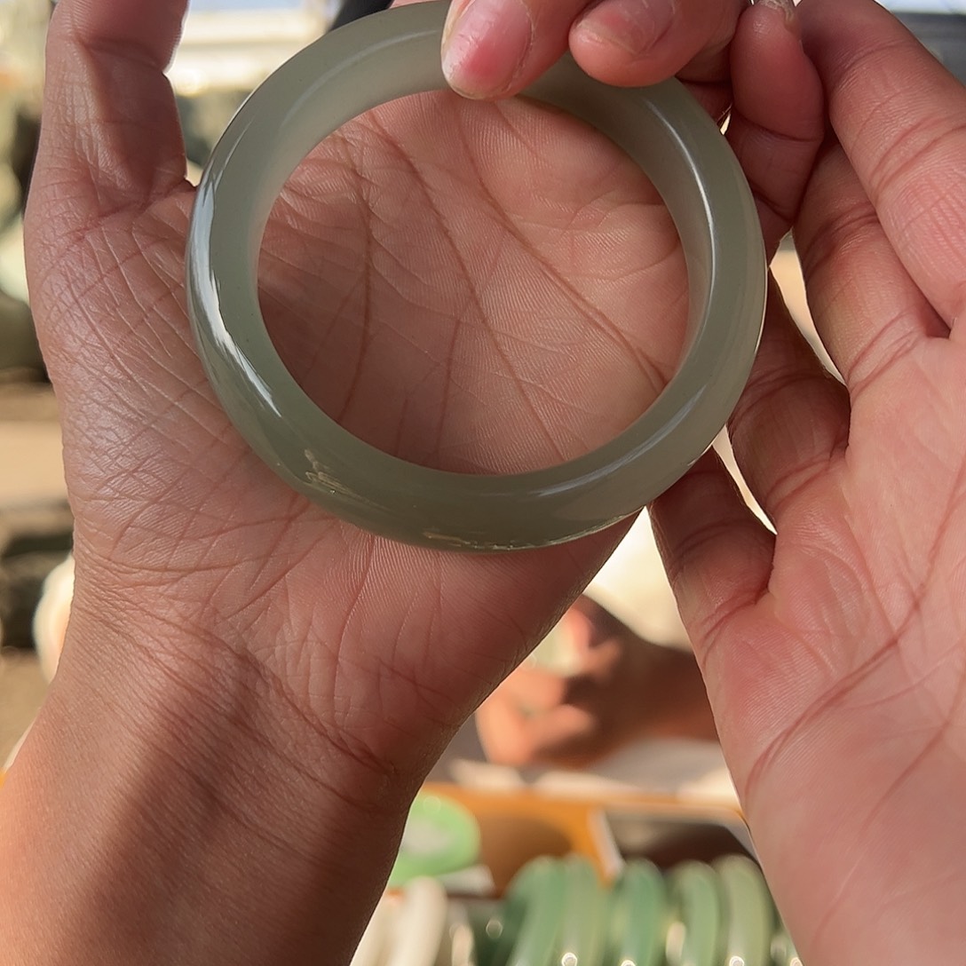 绿东陵冰晴水手镯