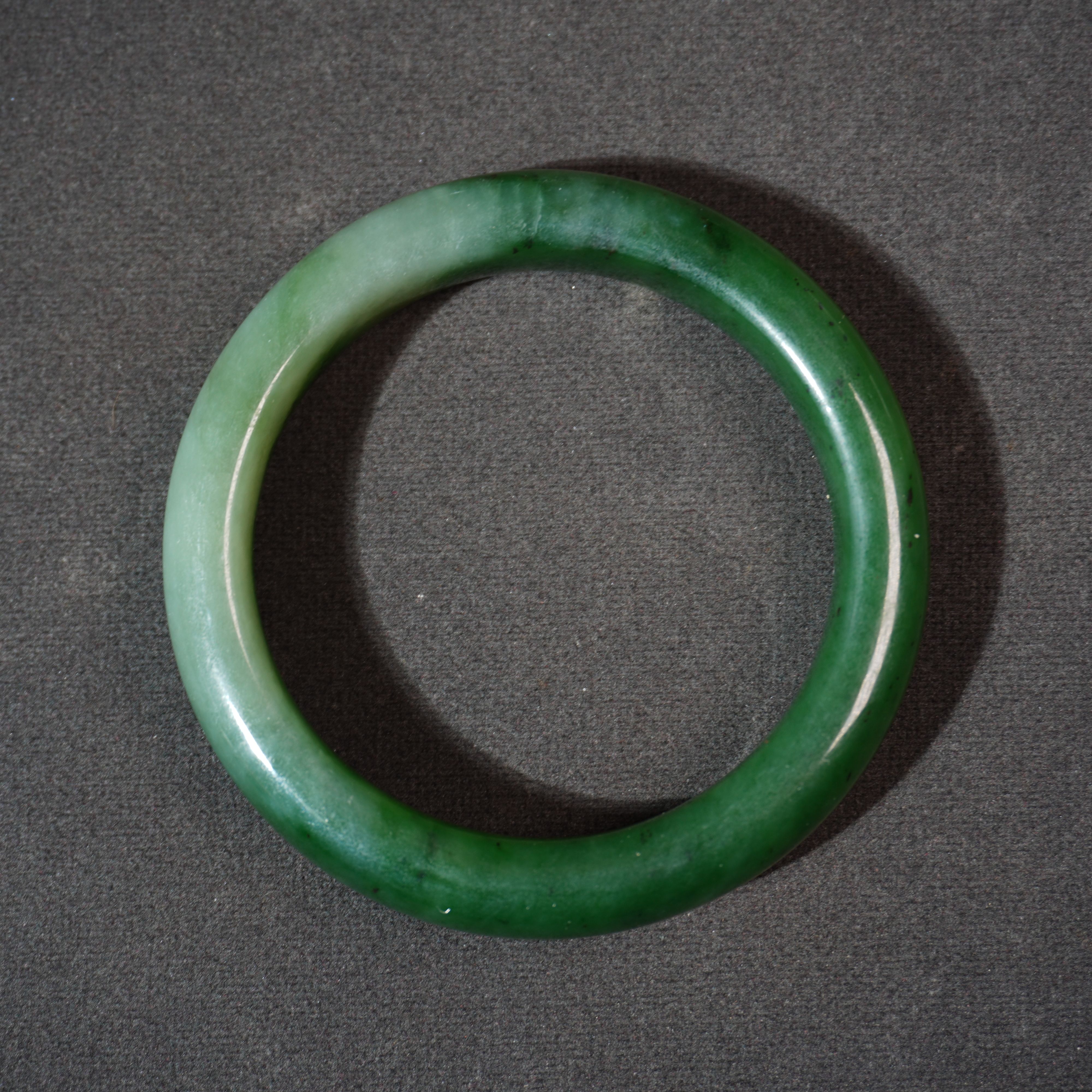 6NO4  清 和田玉碧玉手镯