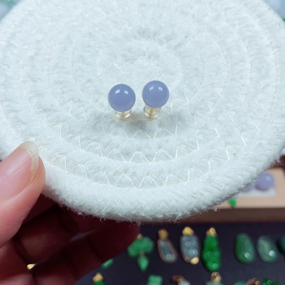 翡翠18K金镶嵌手链天然缅甸翡翠A货卡8