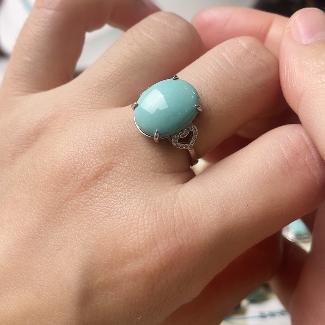 绿松石银S925镶嵌配饰