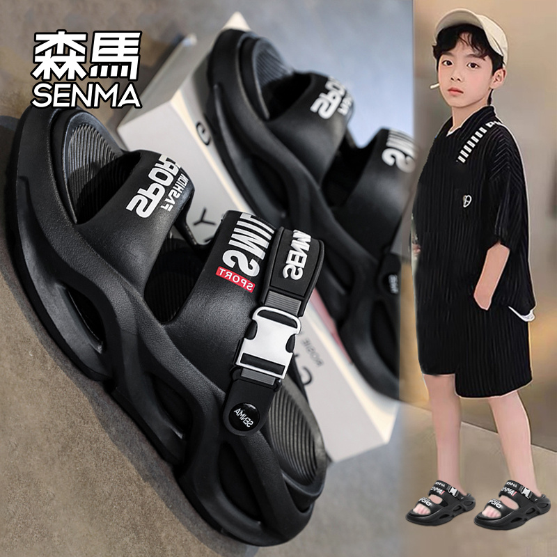 森马凉鞋男女童款夏季运动防滑百搭凉拖中大童潮流时尚休闲沙滩鞋商品图