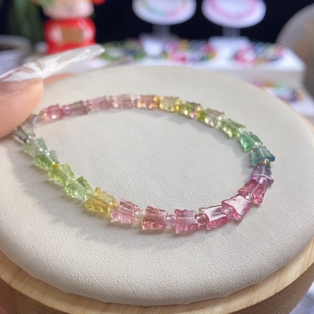 未镶嵌手链碧玺蝴蝶