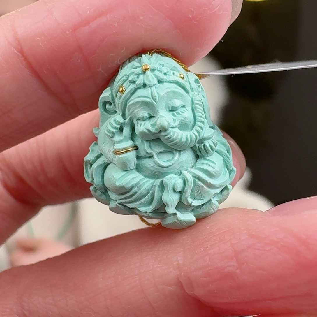 绿松石珠宝奇石未镶嵌