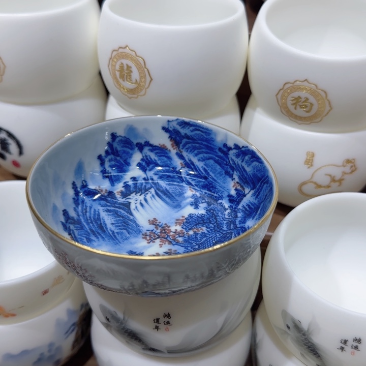 洅***糀手绘杯杯子杯子杯子水杯