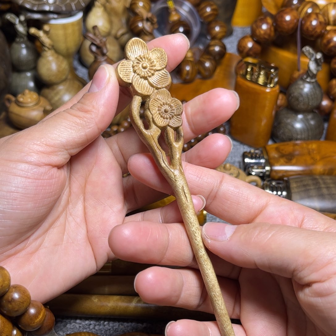 金丝楠发簪小叶桢楠