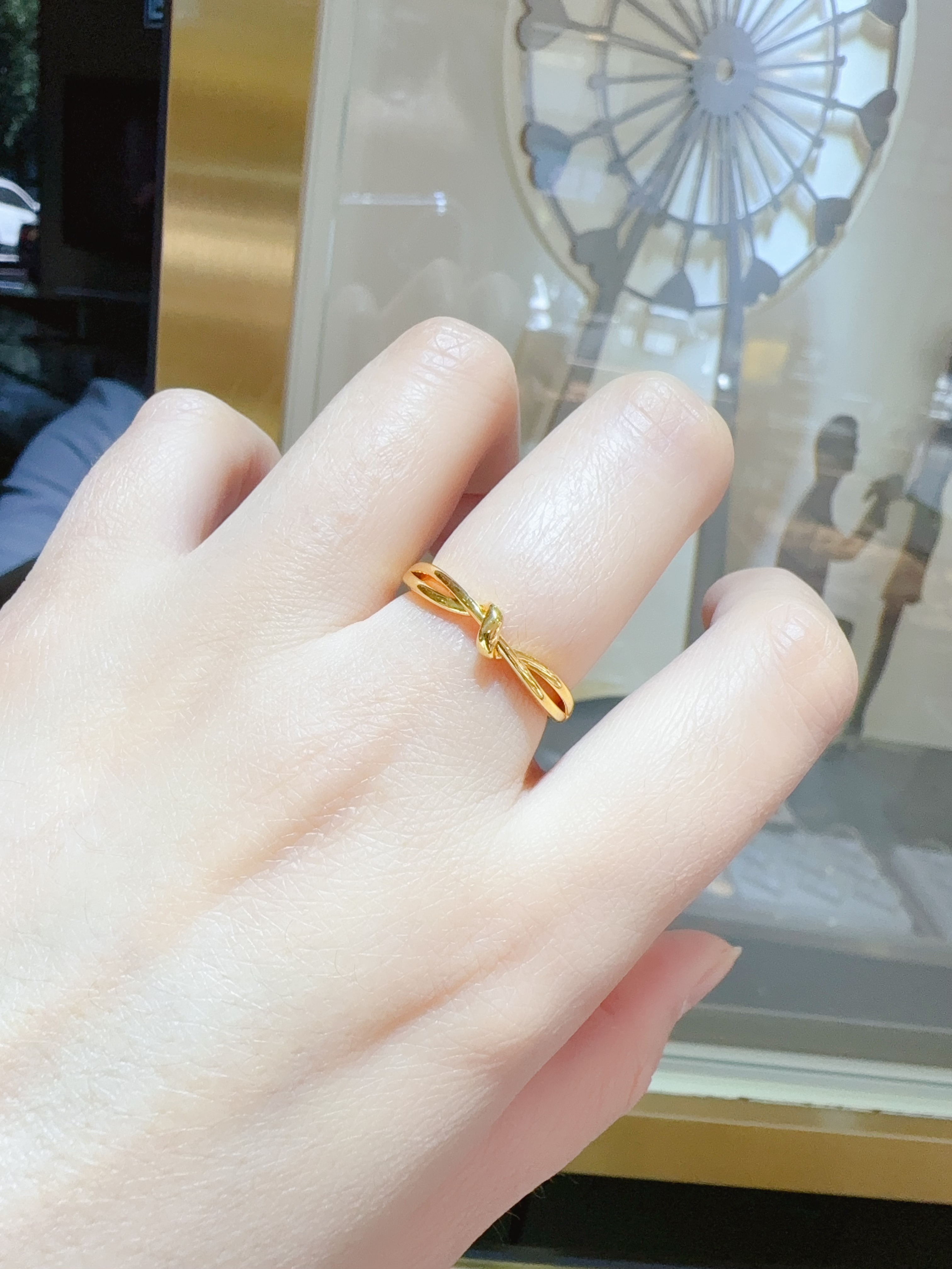 足金999扭结戒指气质网红时尚