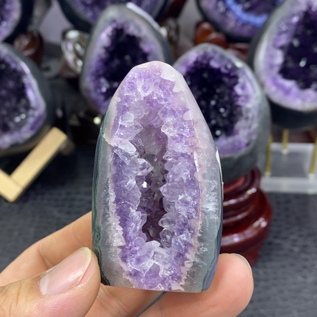 水晶未镶嵌大型摆件（非配饰）紫水晶255 紫水晶窝窝