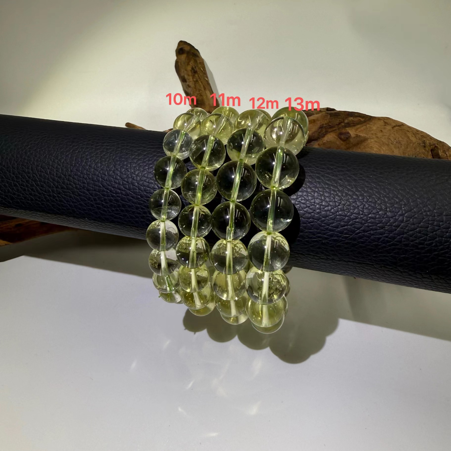 【爱上水晶】Z20 高阶竹叶青黄水晶手串 多样性发其一