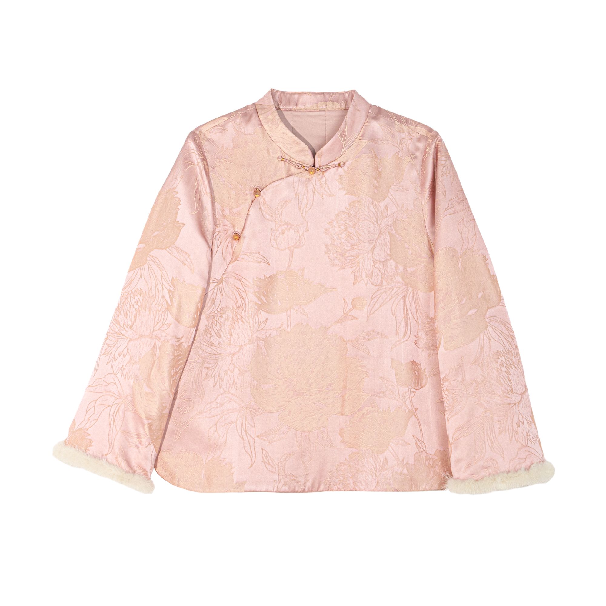 【苍烟】新中式粉色气质百搭上衣G518150