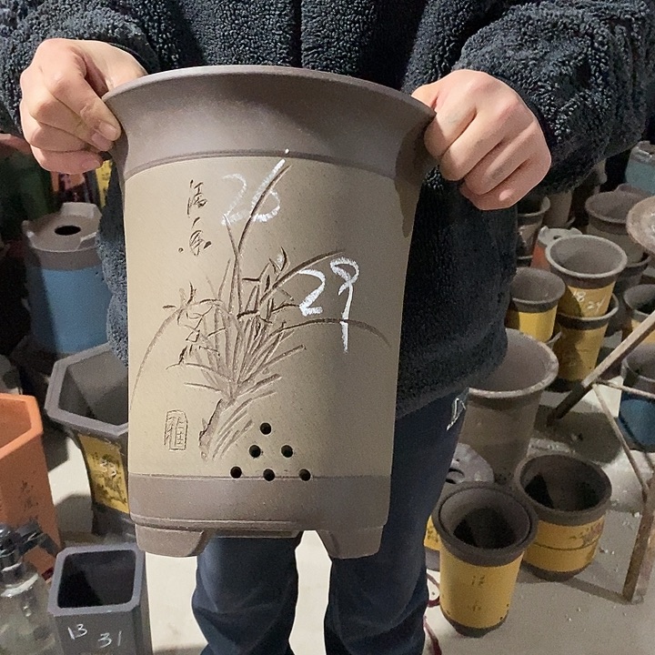 紫砂花盆紫砂花盆