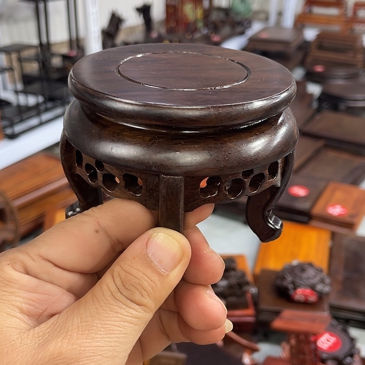 香榧木红木底座工艺品9