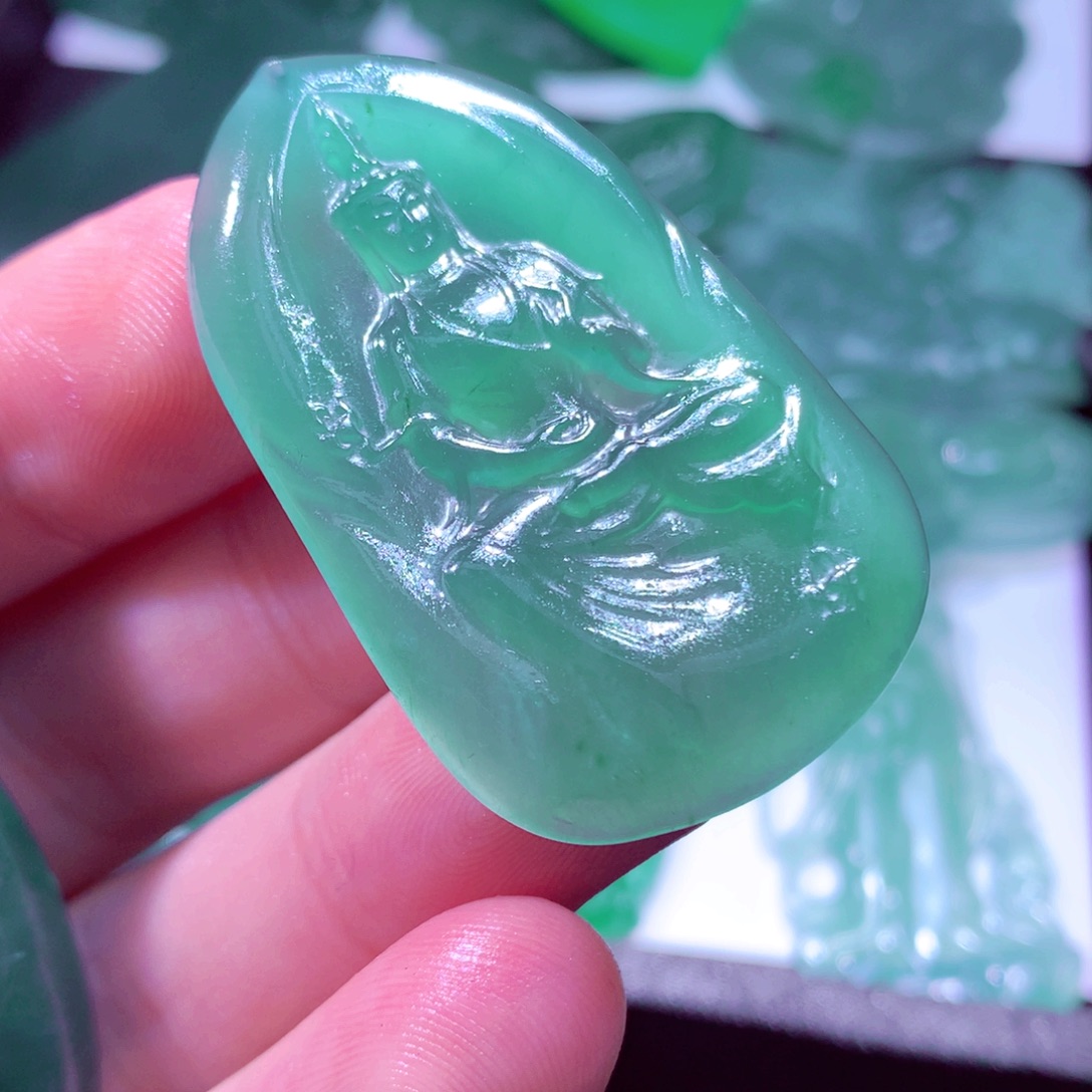 强***强定制翡翠未镶嵌天然翡翠A货 官方基地发货