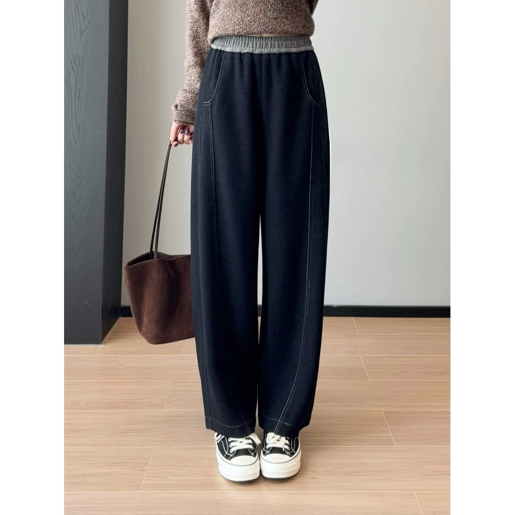 新款气质休闲百搭时尚简约舒适撞色休闲裤SY186