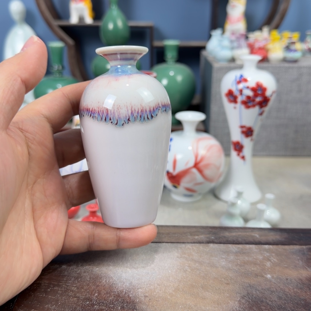 陶瓷手工小花器摆件