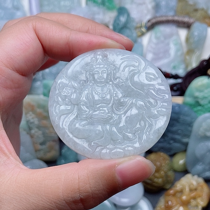 翡翠未镶嵌吊坠(不含链)翡翠