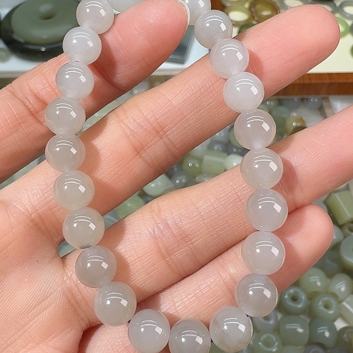 和田玉未镶嵌手链8mm