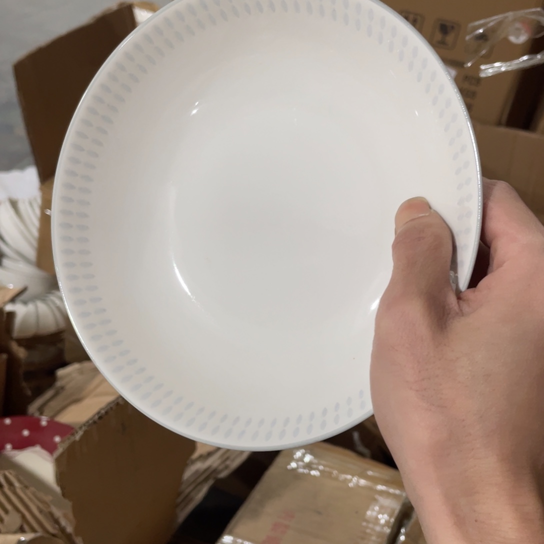 陶瓷餐具系列冠祥7寸深盘两个