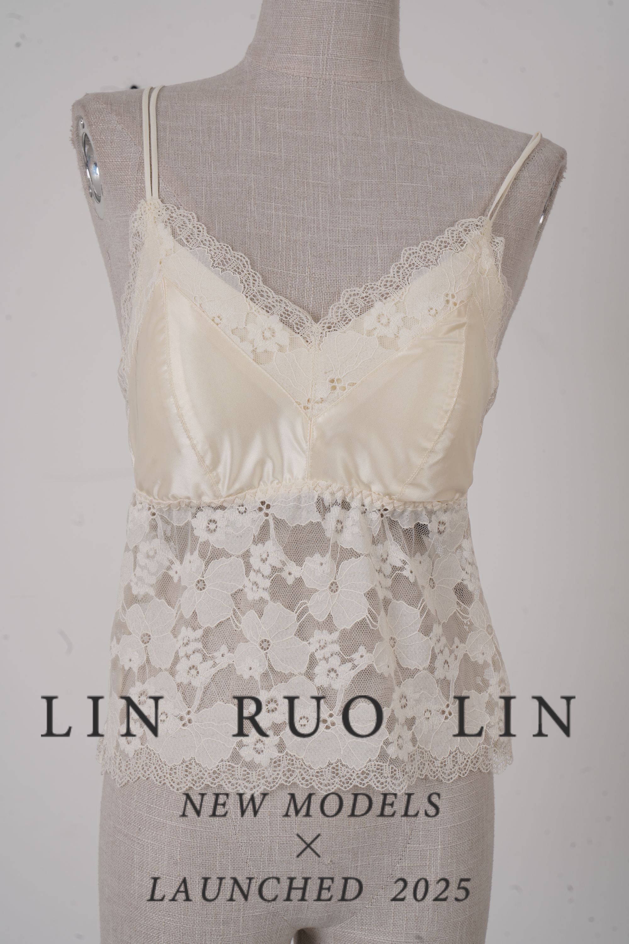 LRL【美背合集】蕾丝打底含胸垫舒适亲肤吊带内搭RLSC20250002