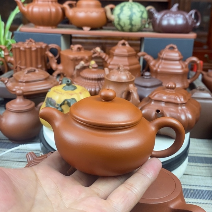 茶壶紫砂仿古150cc原矿赵庄朱泥特价