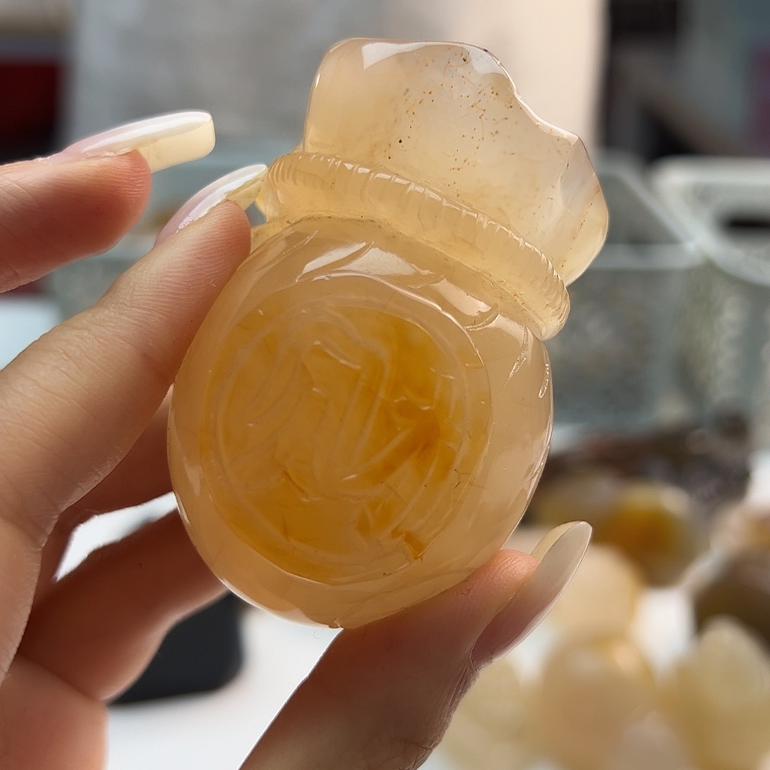 玛瑙/玉髓未镶嵌吊坠(不含链)