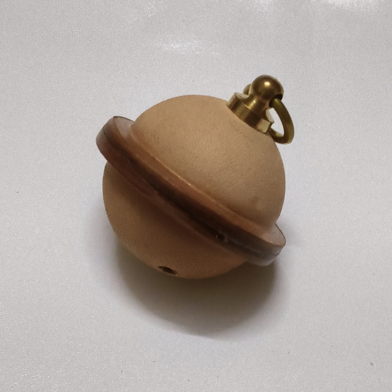 头层牛皮定型铃铛 复古风可爱风包挂件便携款手工清新风