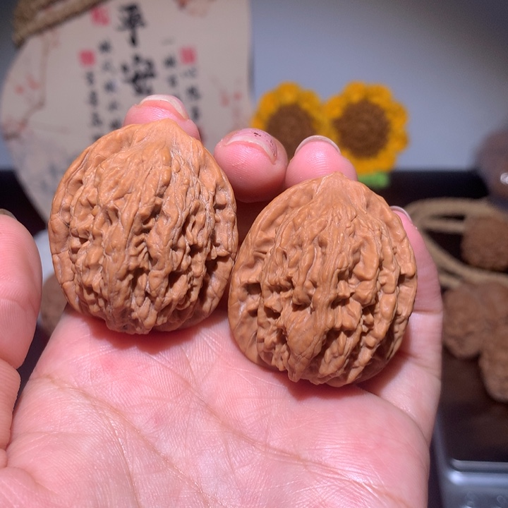 吊坠文玩核桃麦穗虎34
