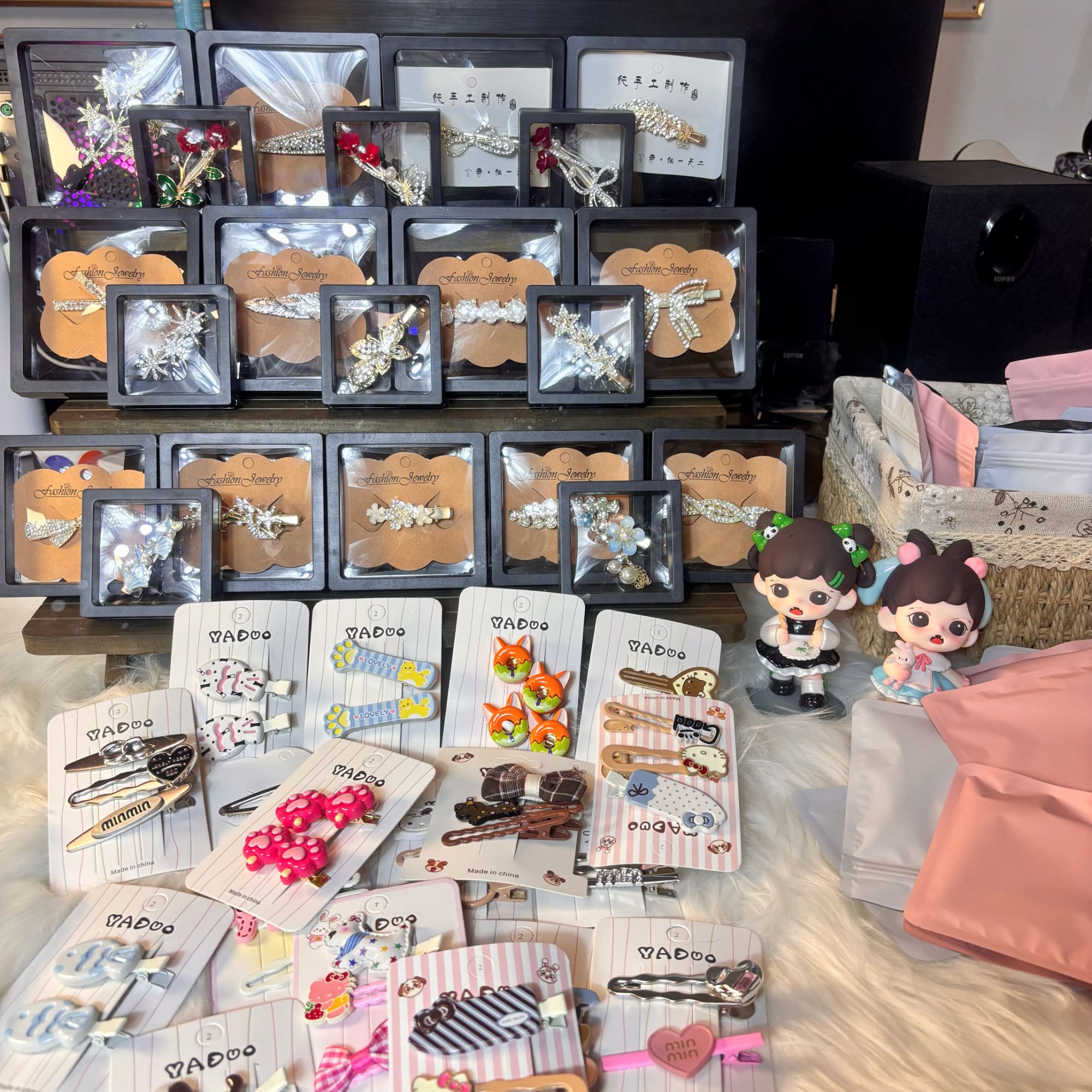 发夹女发饰边夹原创设计碎发夹卡通饰品韩版发卡ins可爱