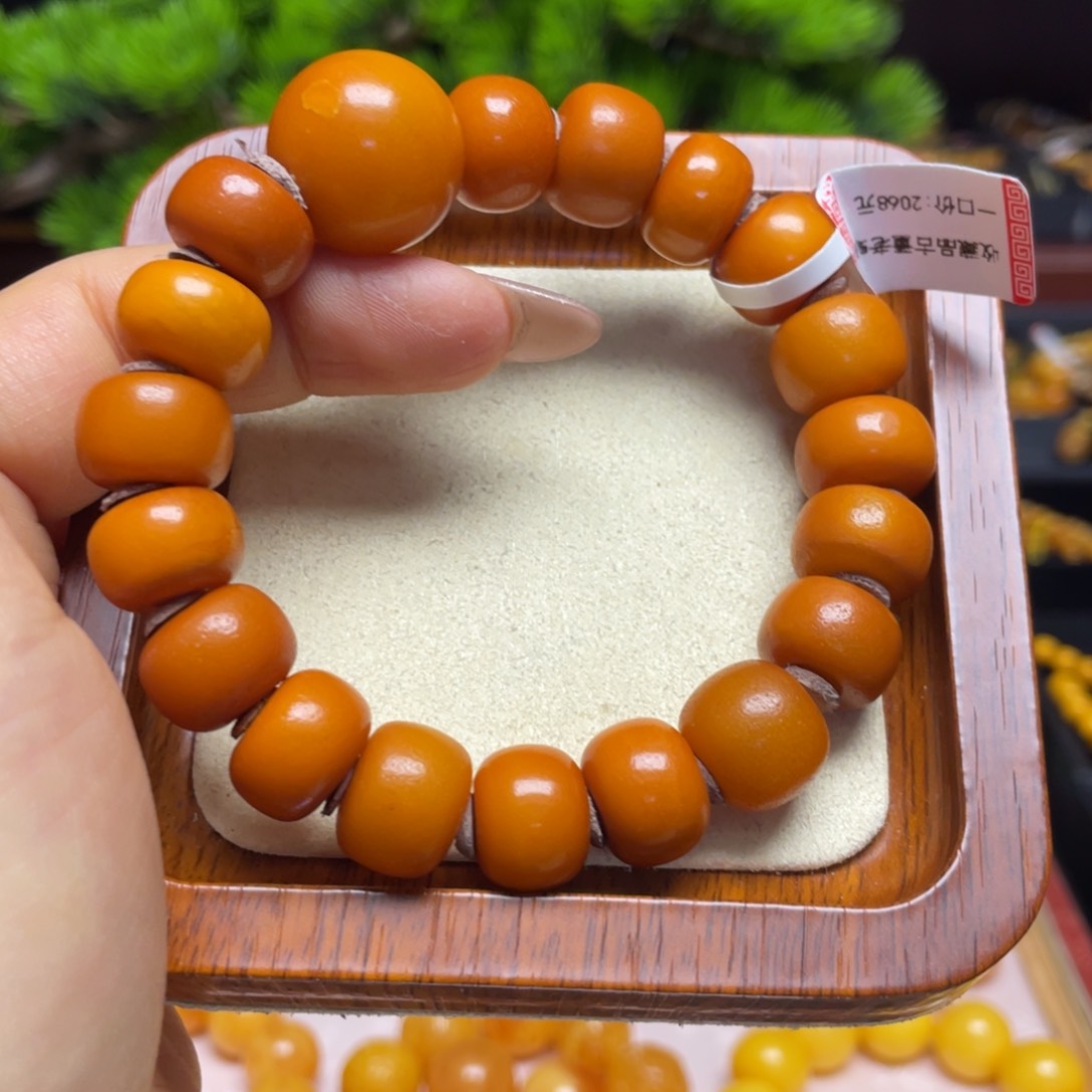 蜜蜡手链未镶嵌手串