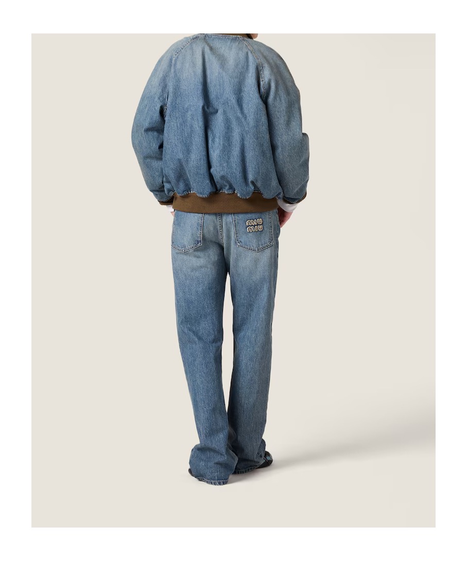 【全新未使用支持鉴定】25秋冬新款假日系列宽松直筒水洗牛仔裤