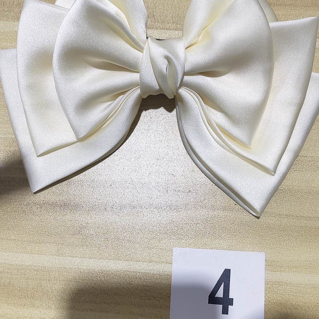 皮质铁合金蝴蝶结发夹