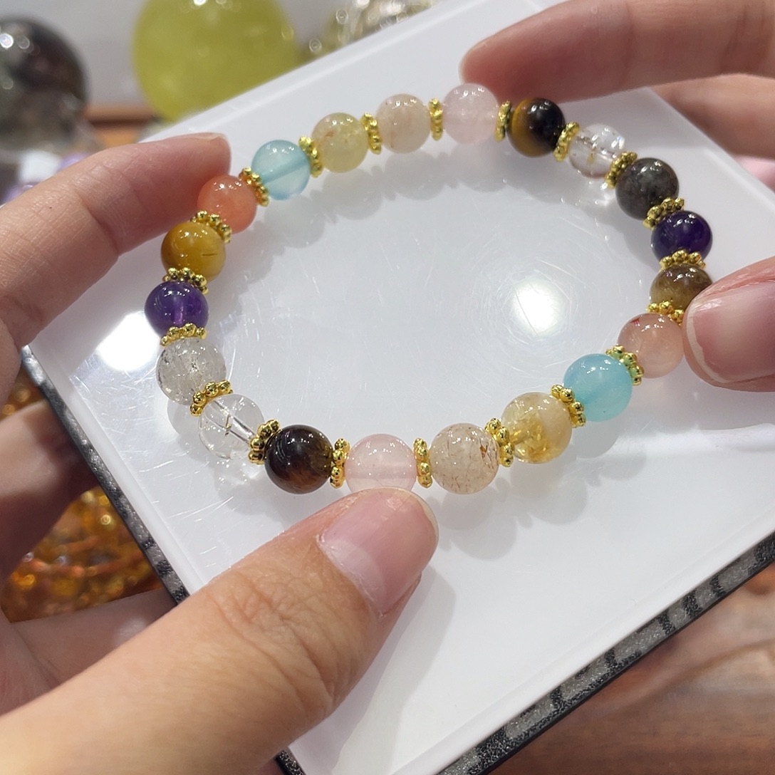 水晶未镶嵌手链多宝