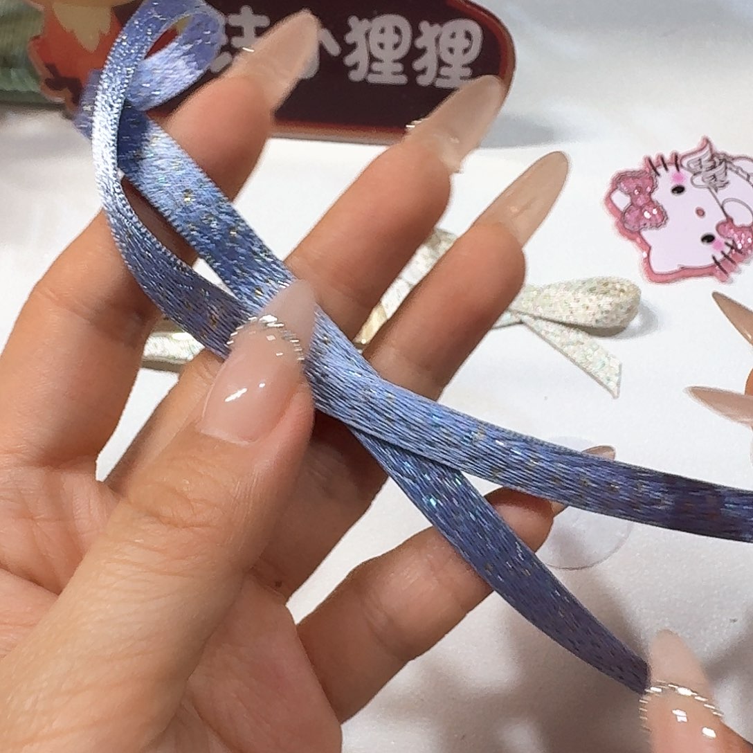 沫小狸狸紫色0.7细闪10米