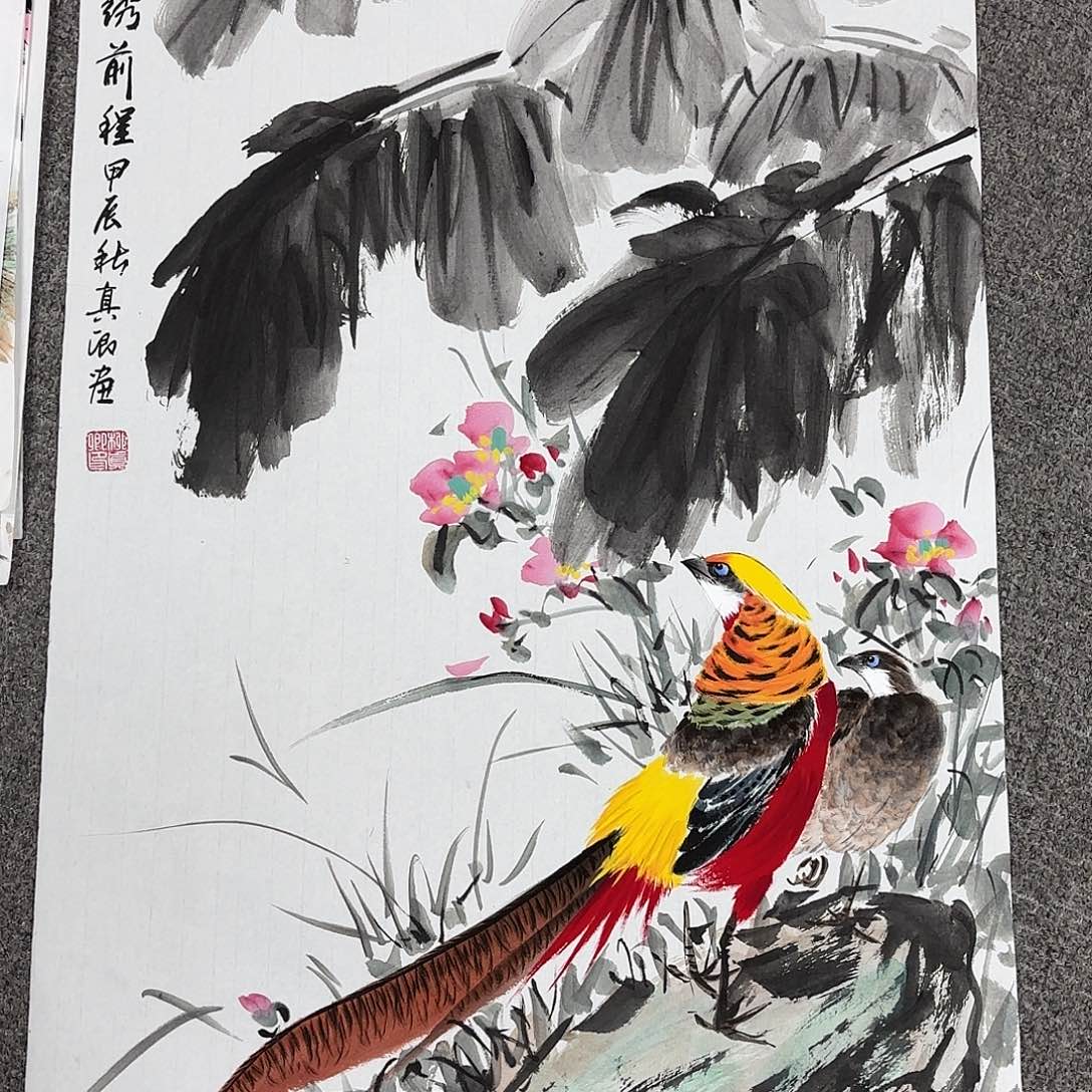 国画国画作品多次入选国内外