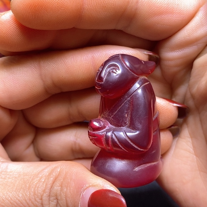 白玉菩提吊坠摆件