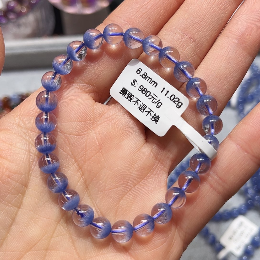 未镶嵌水晶手链天然
