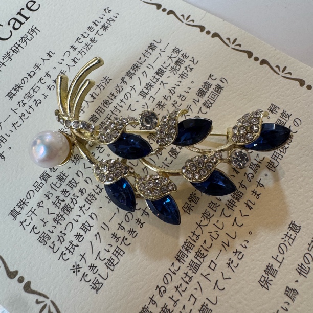 淡水珍珠胸针 韩版时尚百搭 中古设计重工胸针轻奢精致经典气质