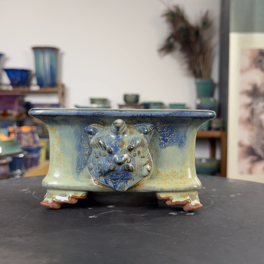 男***帅陶摆件觉象绿植盆景花盆