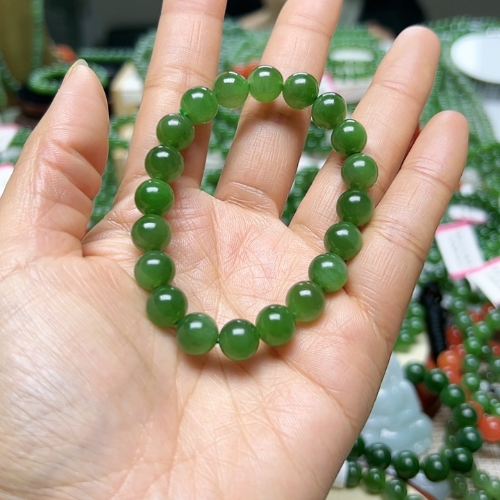 和田玉（碧玉）手串未镶嵌