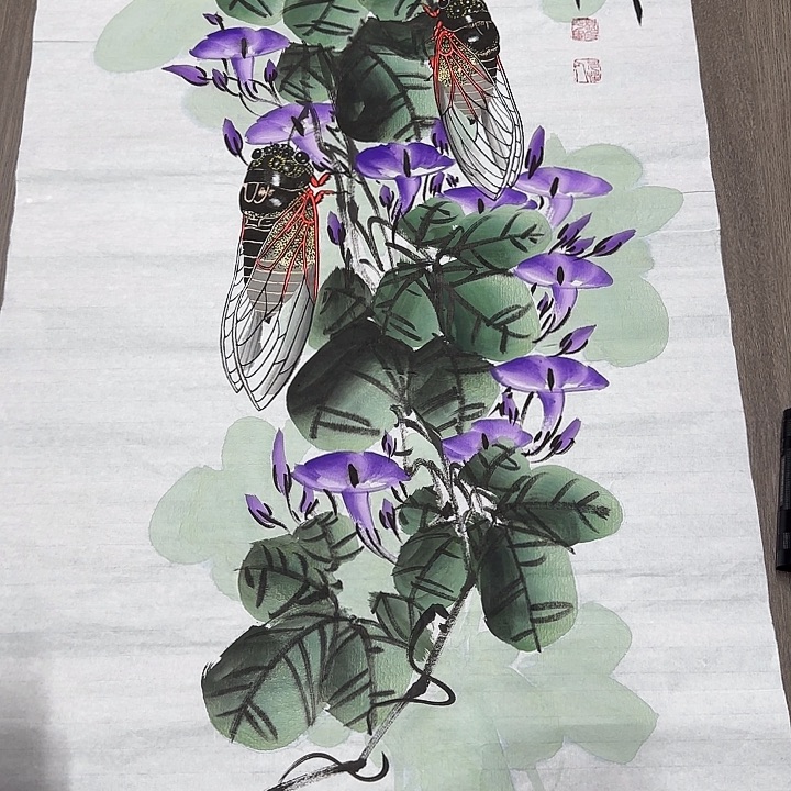 手绘国画作品欣赏展9999