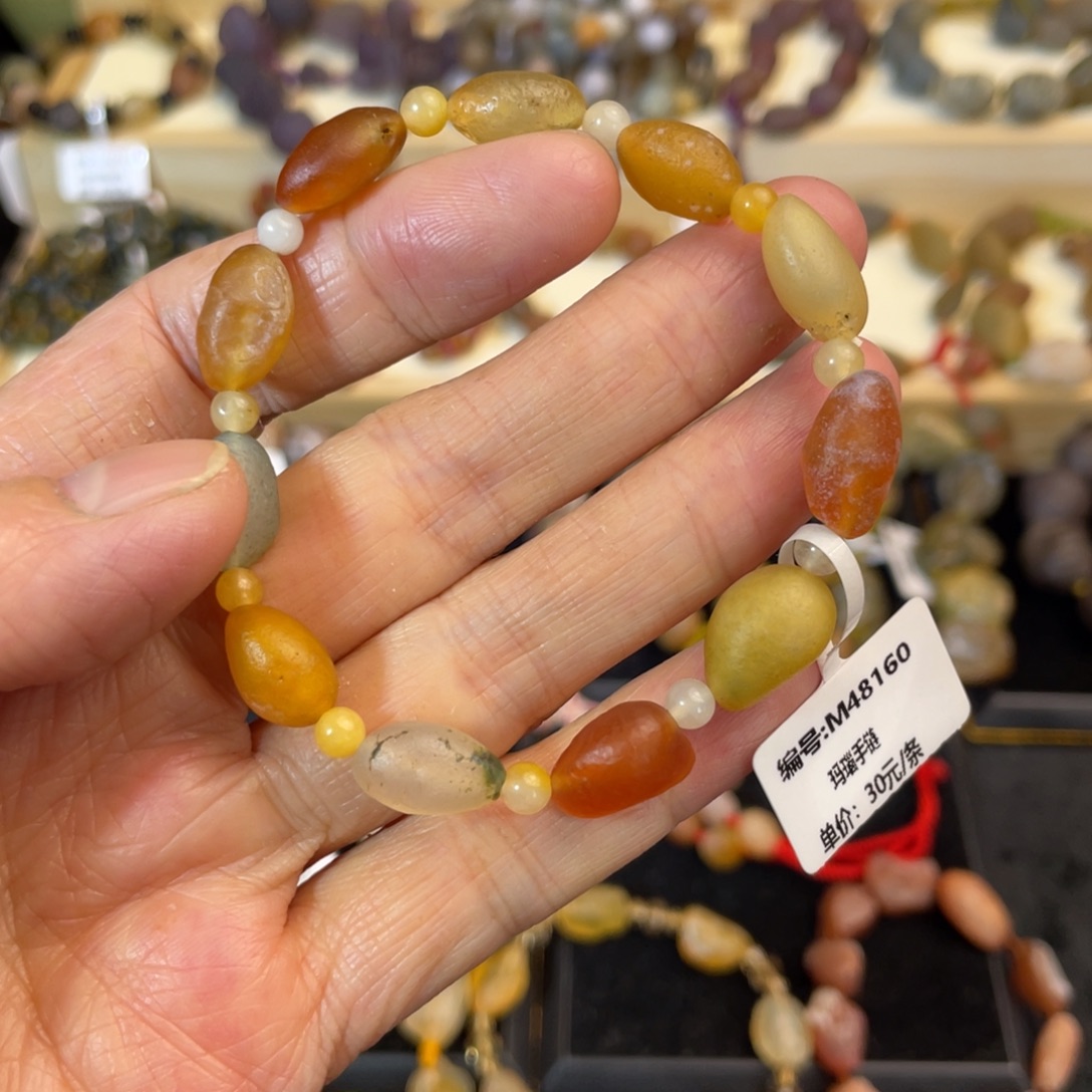 玛瑙/玉髓未镶嵌手链
