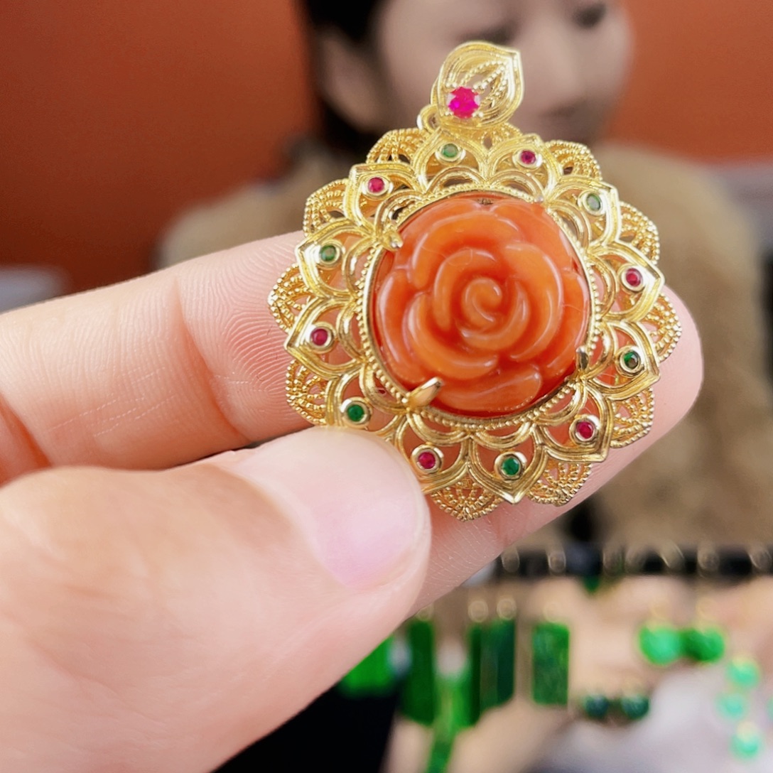 翡翠未镶嵌耳饰饰品