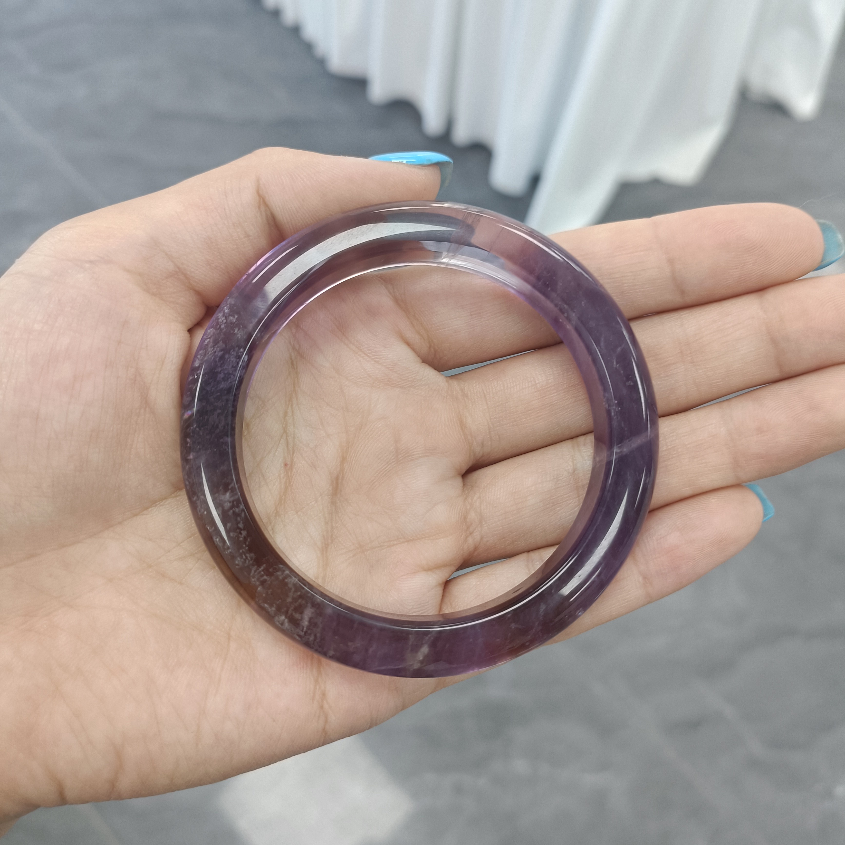 天然水晶紫黄晶手镯（多样性发其一）