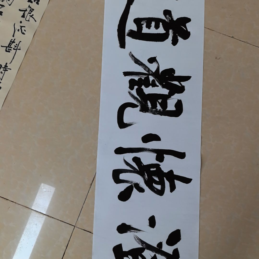 我***我书法澄怀观道横幅四尺对开