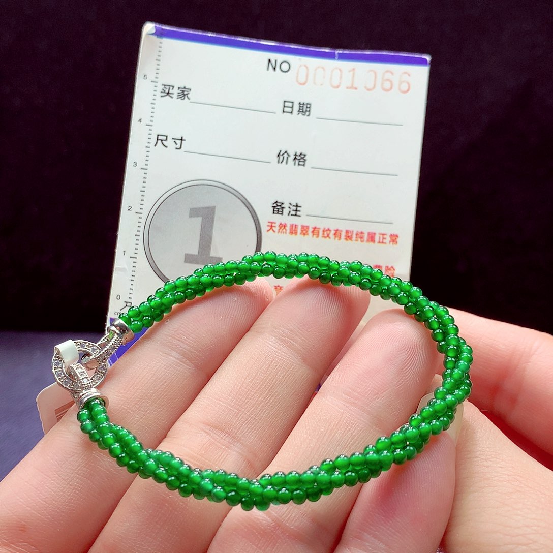 未镶嵌手链翡翠手链