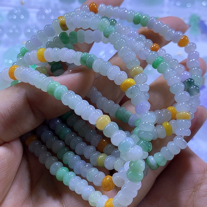 翡翠未镶嵌颈饰天然翡翠Ａ货手串多样性发货发其一