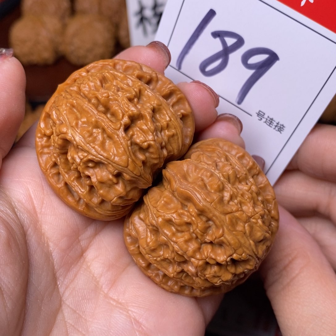 文玩核桃把件189闷尖狮子头4.2