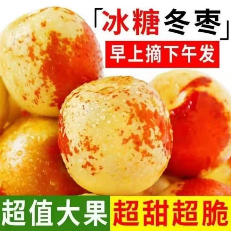陕西大荔冬枣产地直发新鲜应季水果香甜脆爽现摘