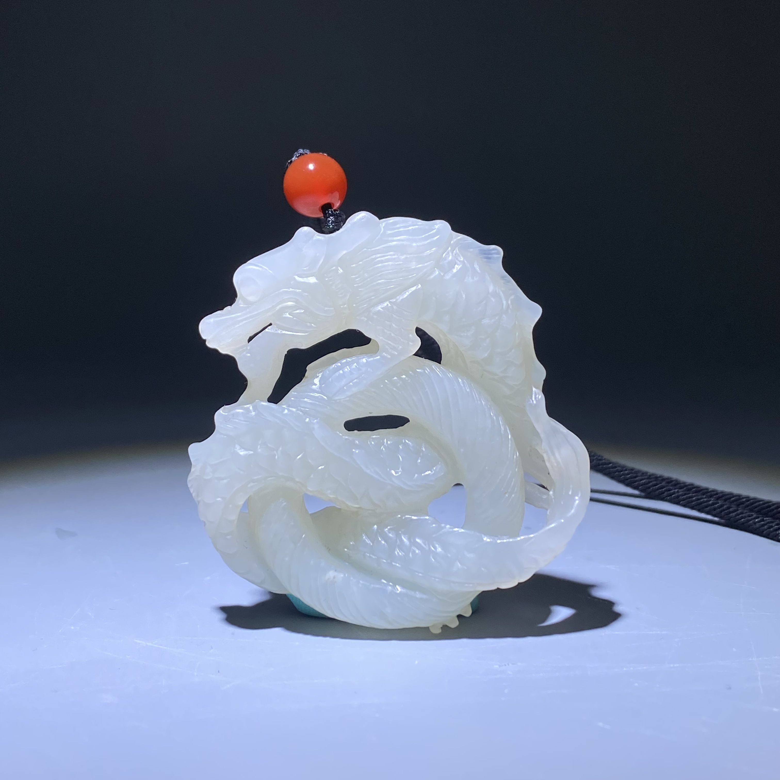 清-古玉神龙护主挂件2504080132