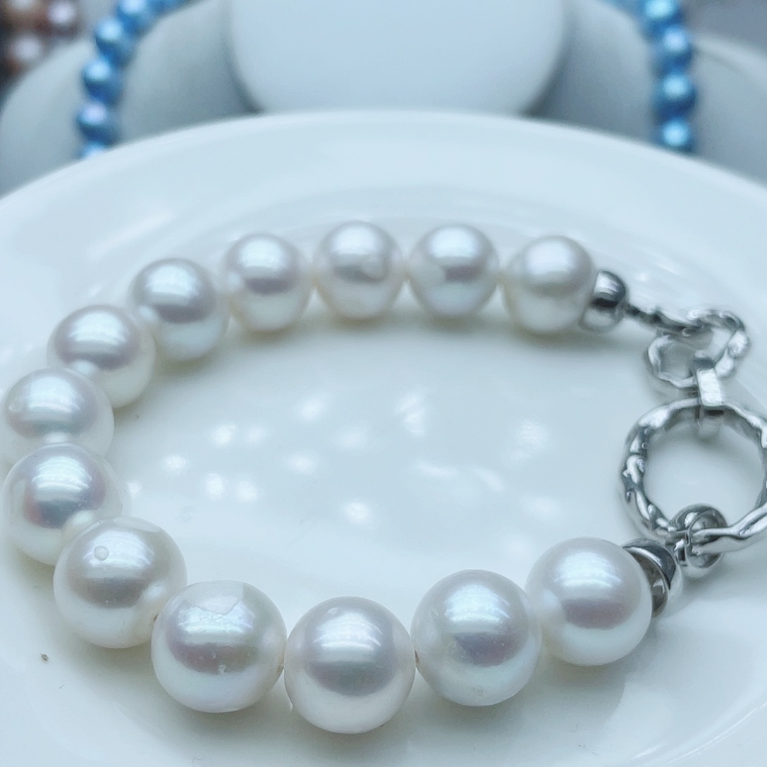 淡水珍珠颈饰钛钢