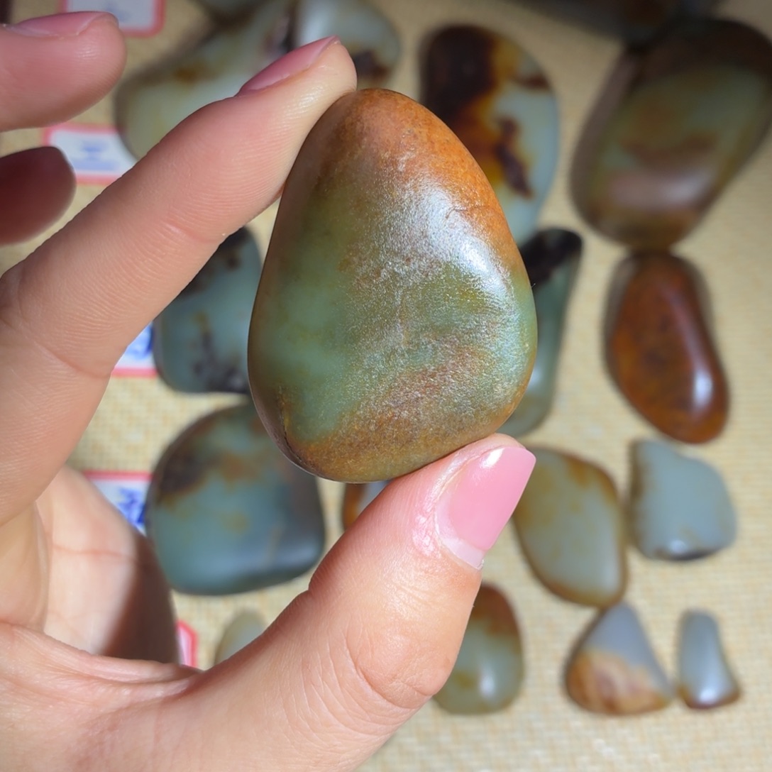 和田玉未镶嵌挂件38g